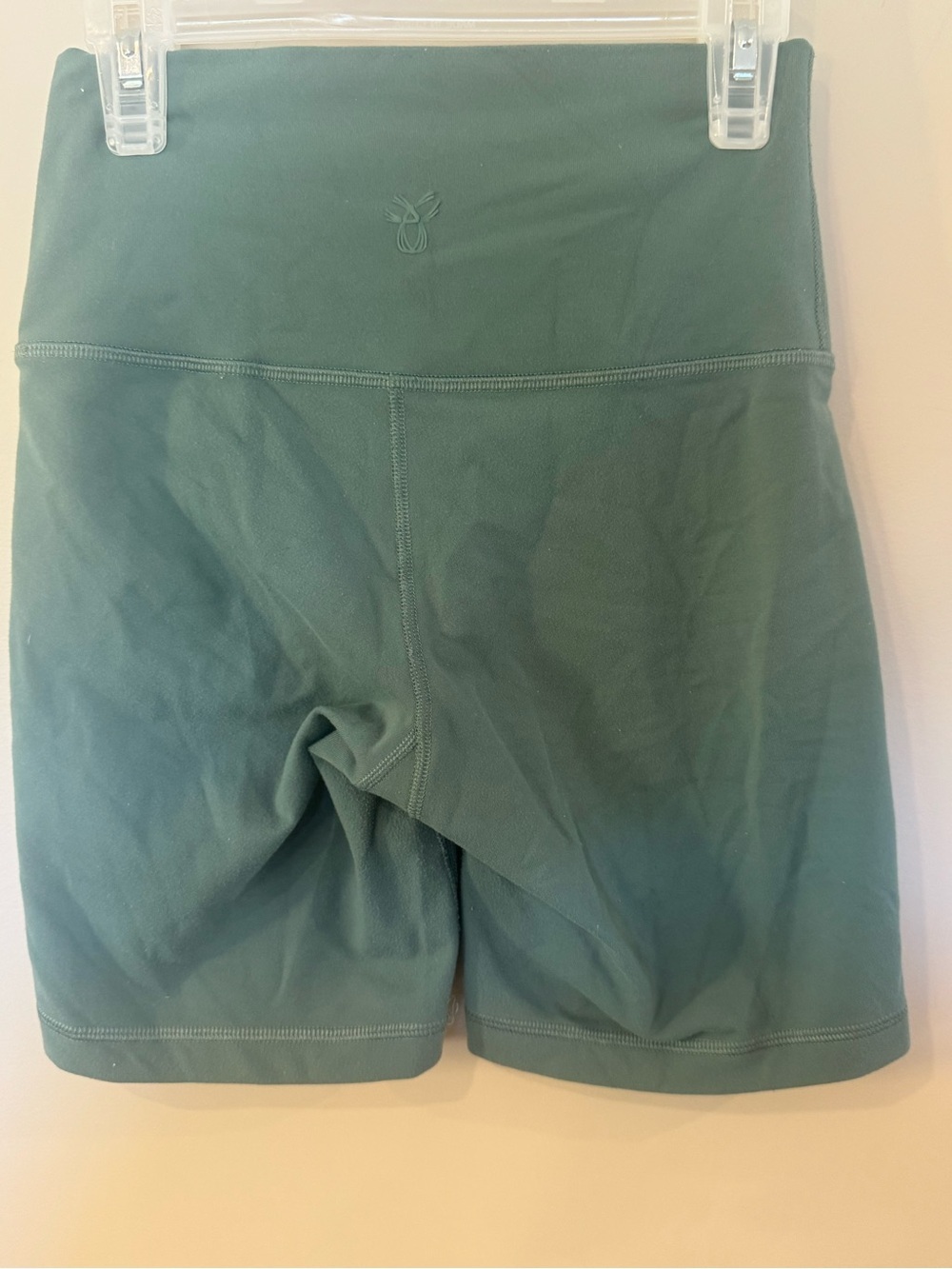 TNA Atmosphere Women’s XS Dark Green Biker Shorts High Rise Activewear - Picture 6 of 8